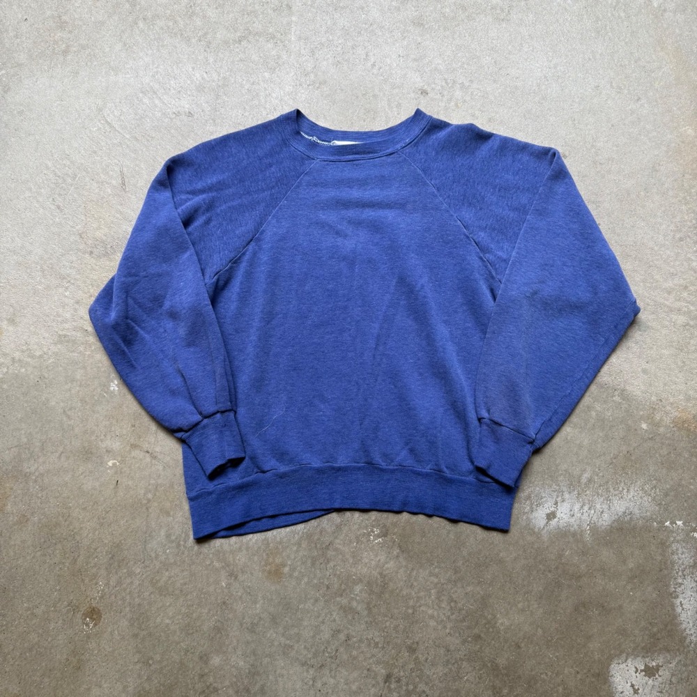 Vintage Kings Road Blue Raglan Sweatshirt Faded